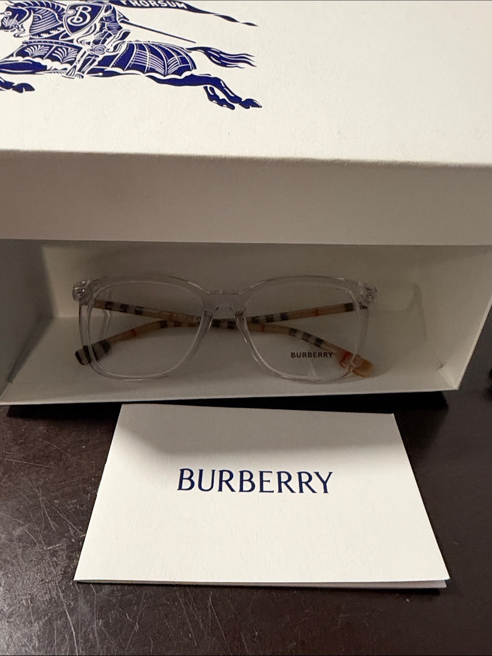 Burberry BE2390 3889 Transparent Eyeglasses- NEW - Picture 5 of 8